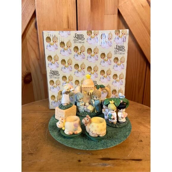 Vintage Enesco Precious Moments Nativity Mini Tea Set  #384585L 1998 - Picture 1 of 13